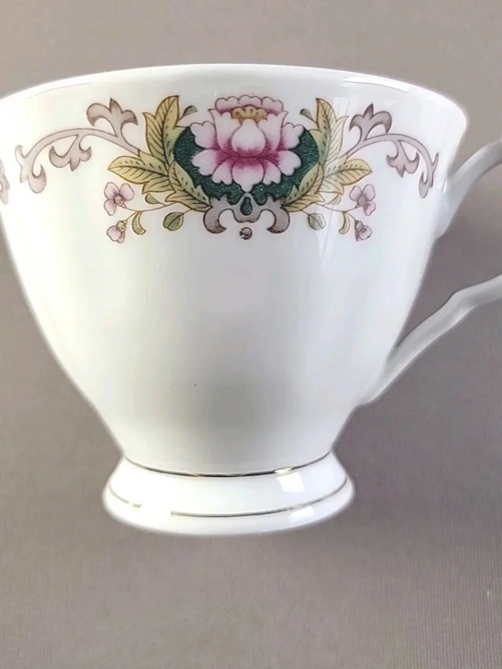 Lot of 3 - Japan Fine China Pink Floral Swirl Teacup & Saucer Set – Pristine
